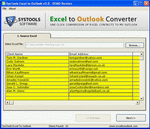 Export Excel file to Outlook contacts with Excel to Outlook tool