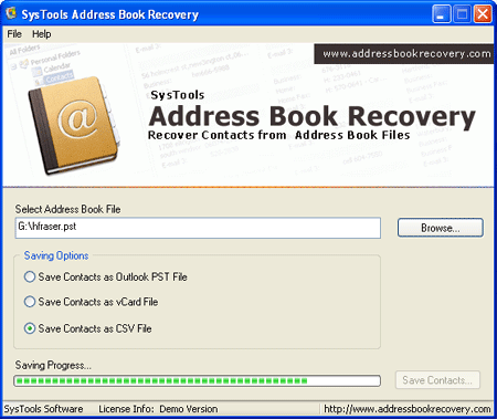 Address Book Recovery Tool 2.2